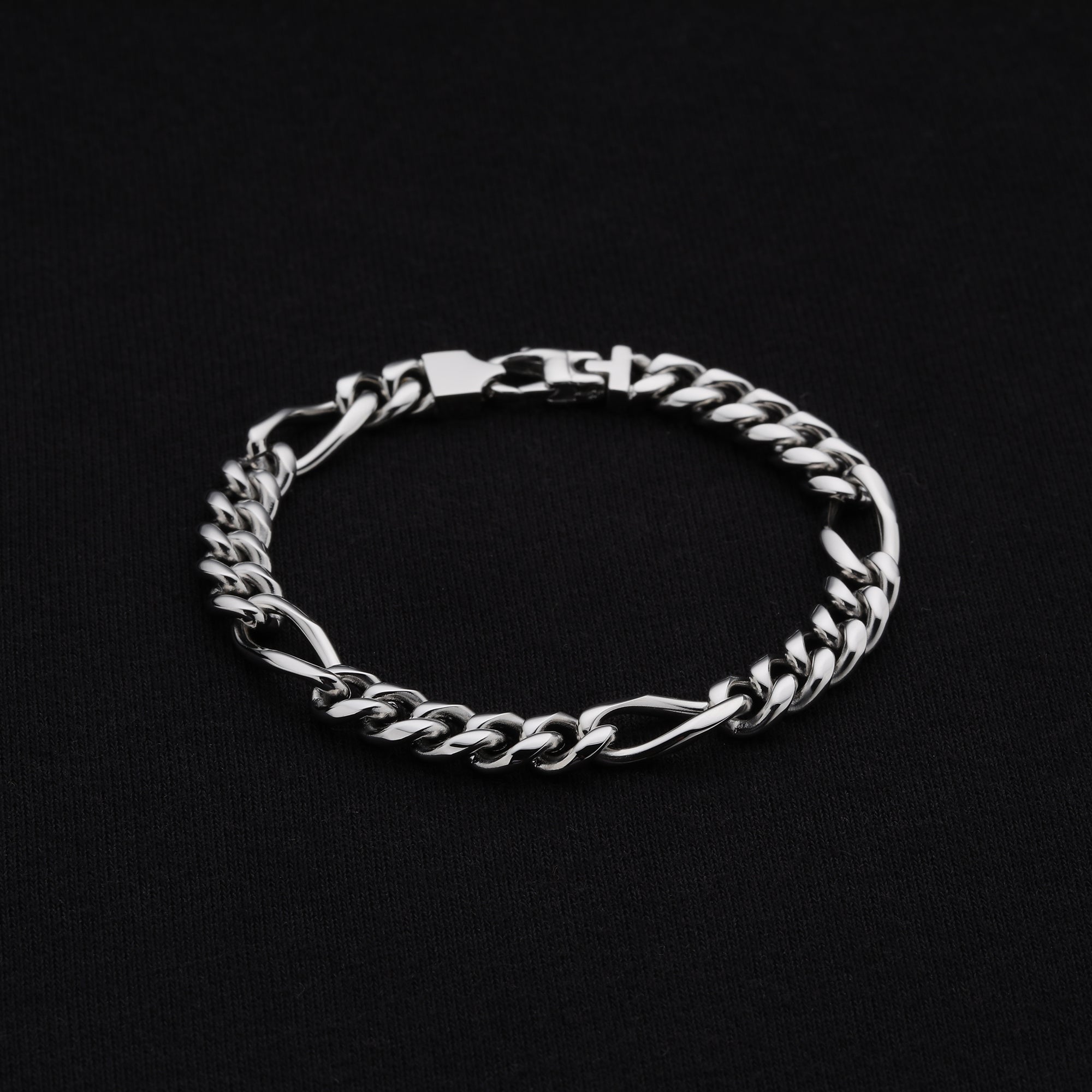 The Figaro Bracelet 8mm - Silver RG347 - rgmntco