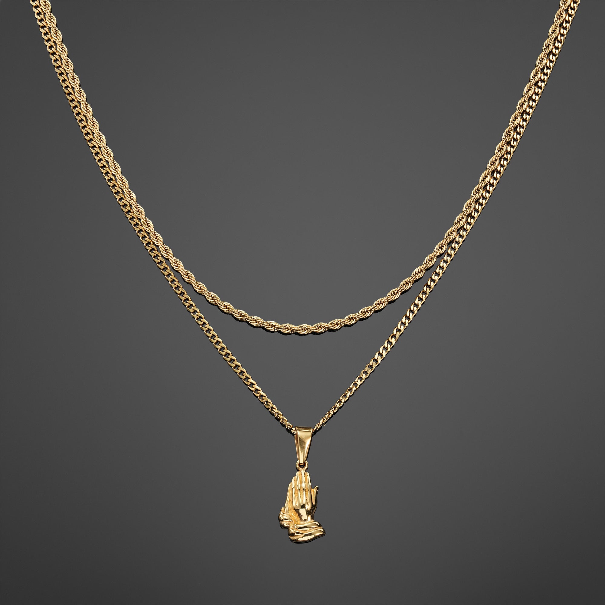 The Gratitude Pendant Set - Gold RG1013G - rgmntco