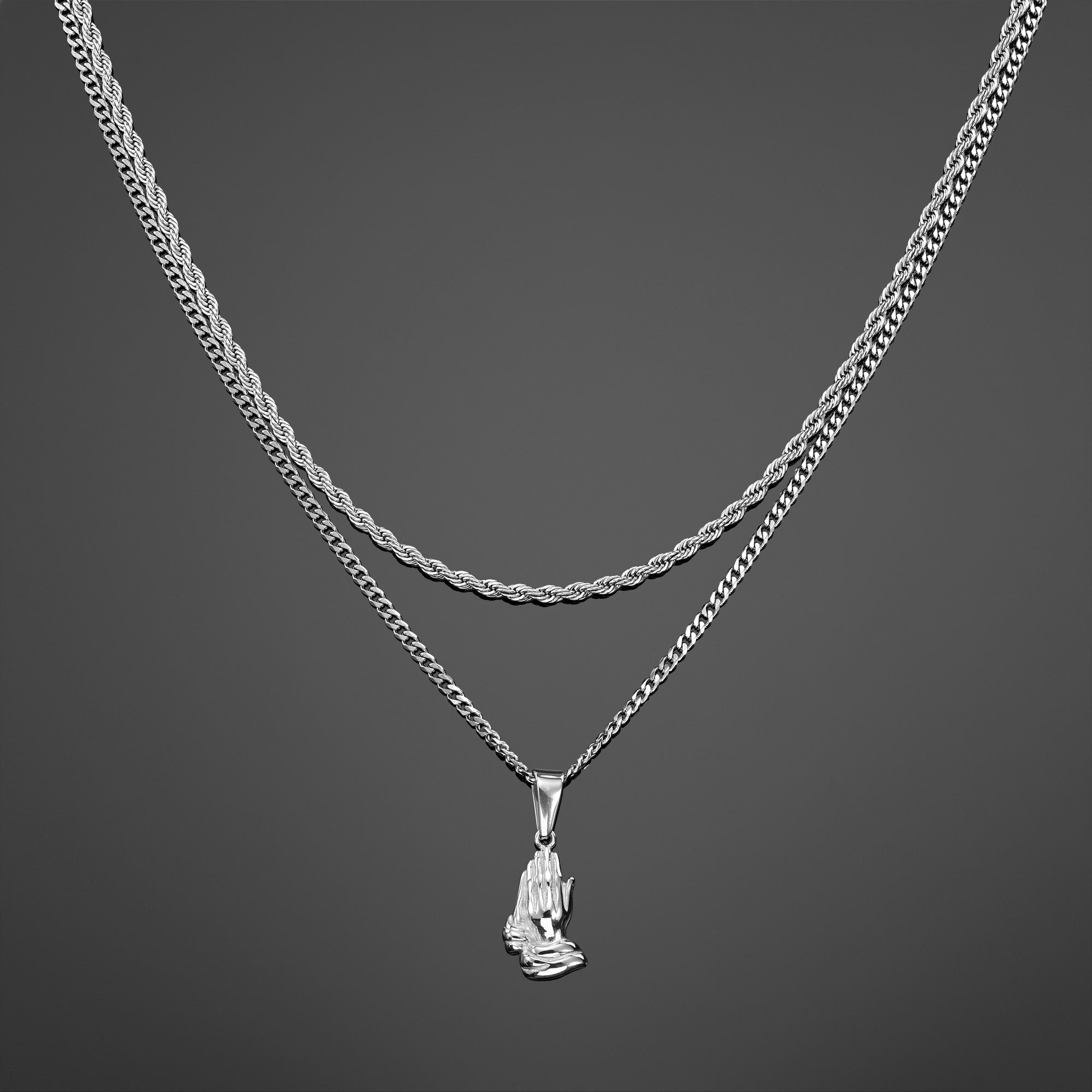 The Gratitude Pendant Set - Silver RG1013S - rgmntco