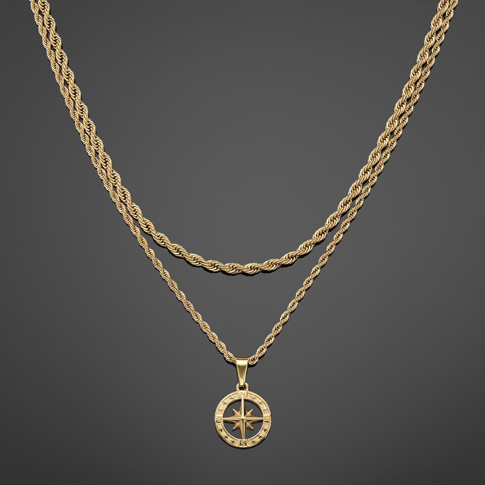 The North Star Pendant Set - Gold RG1016G - rgmntco