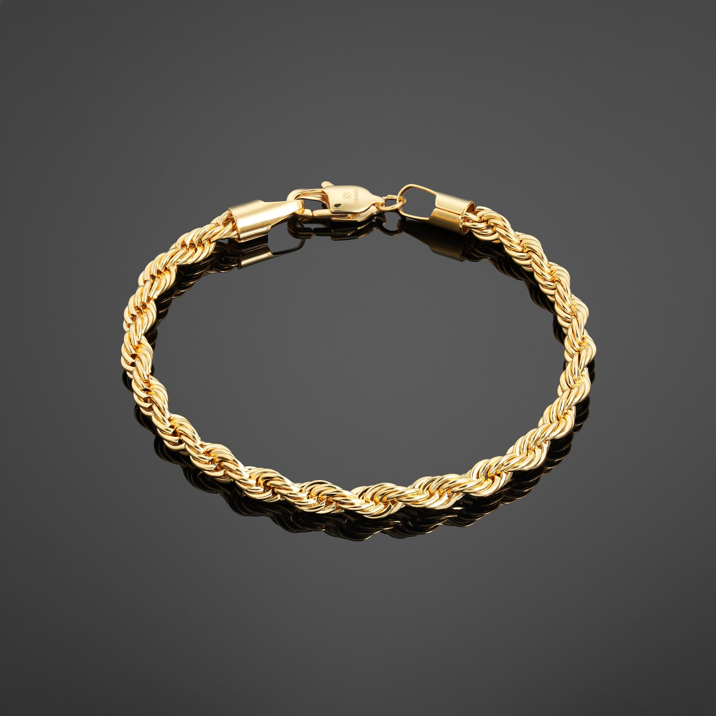 The Rope Bracelet 5mm - Gold RG322 - rgmntco