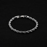 The Rope Bracelet 5mm - Silver RG323 - rgmntco