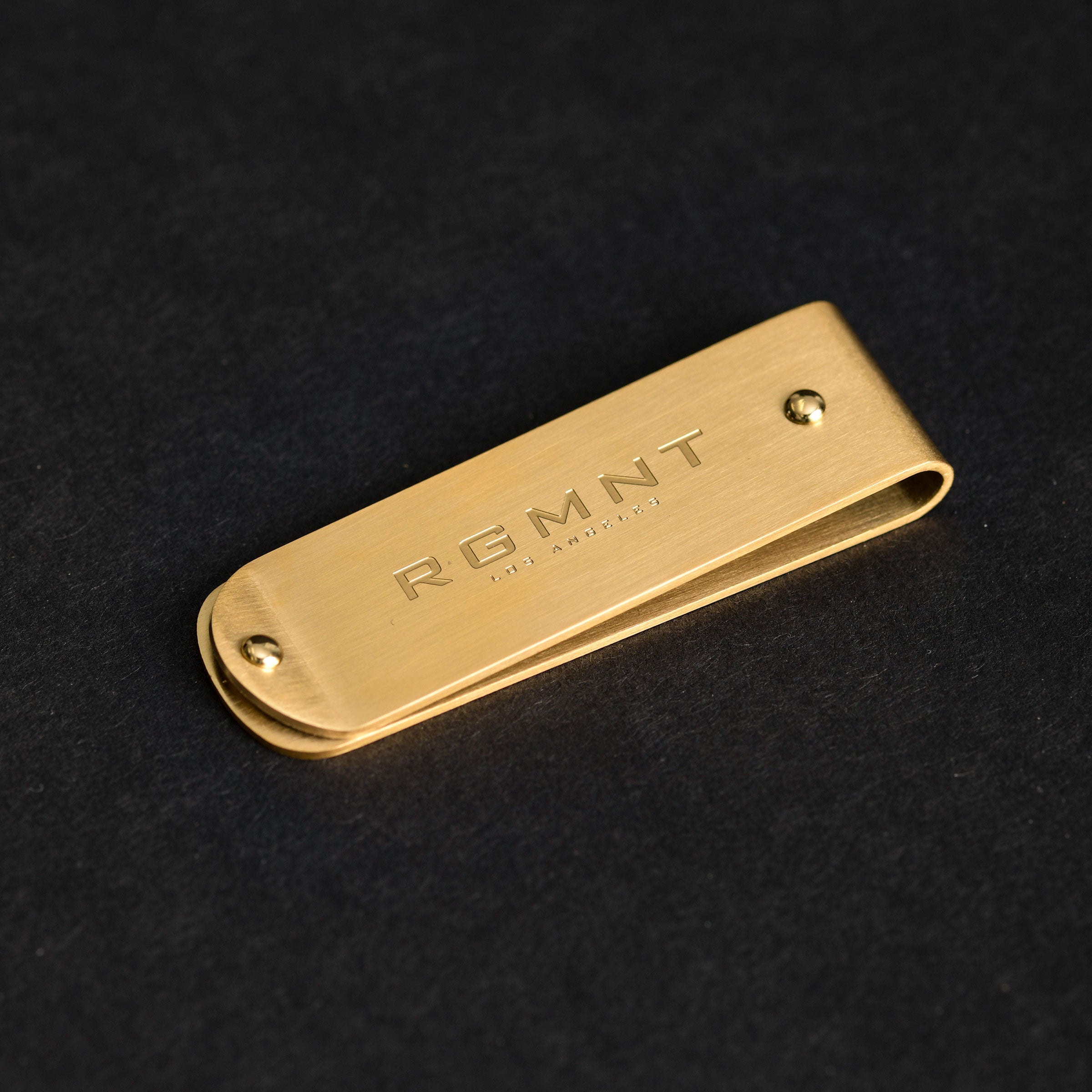 The Signature Money Clip - Matte Gold RG505 - rgmntco