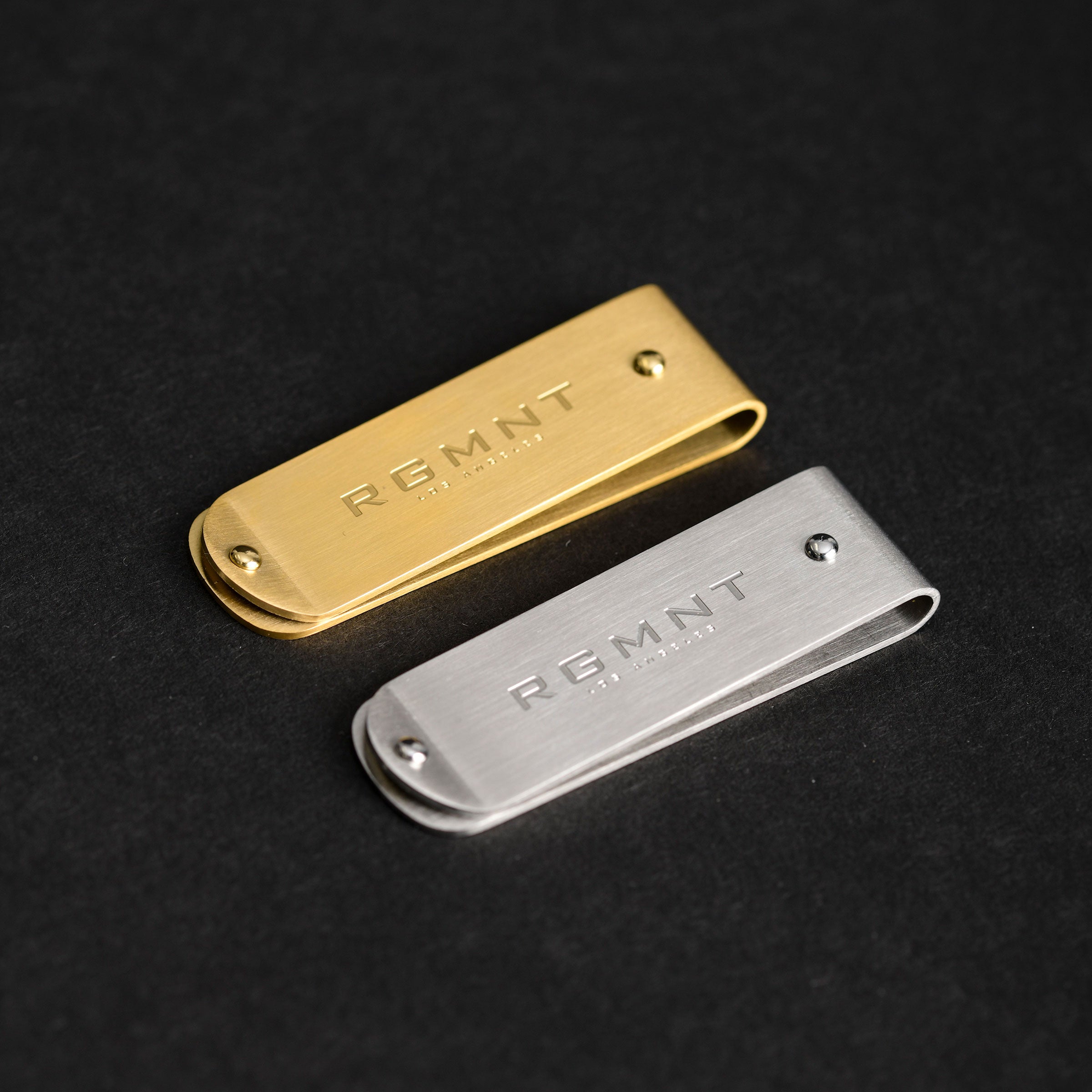 The Signature Money Clip - Matte Gold RG505 - rgmntco