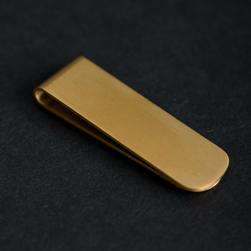 The Signature Money Clip - Matte Gold RG505 - rgmntco