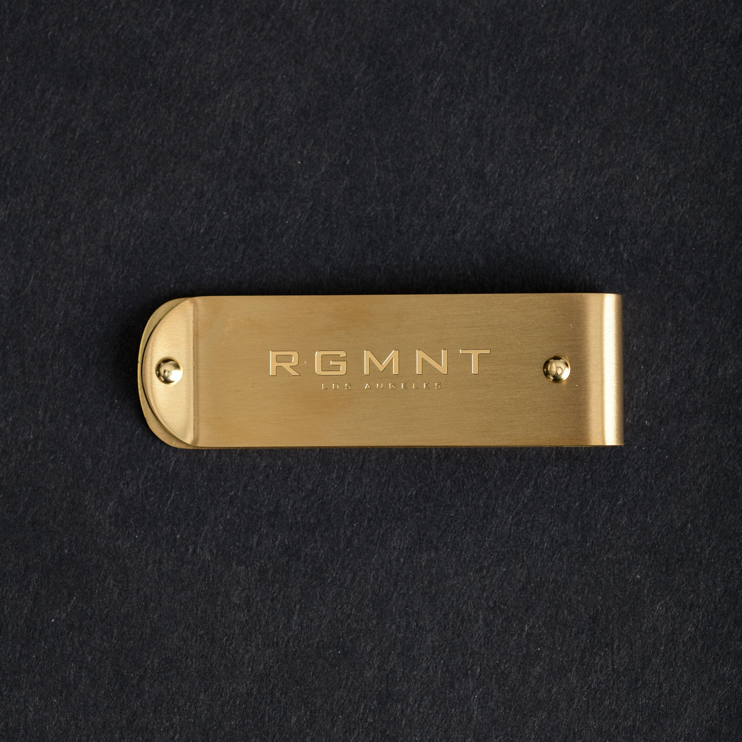 The Signature Money Clip - Matte Gold RG505 - rgmntco