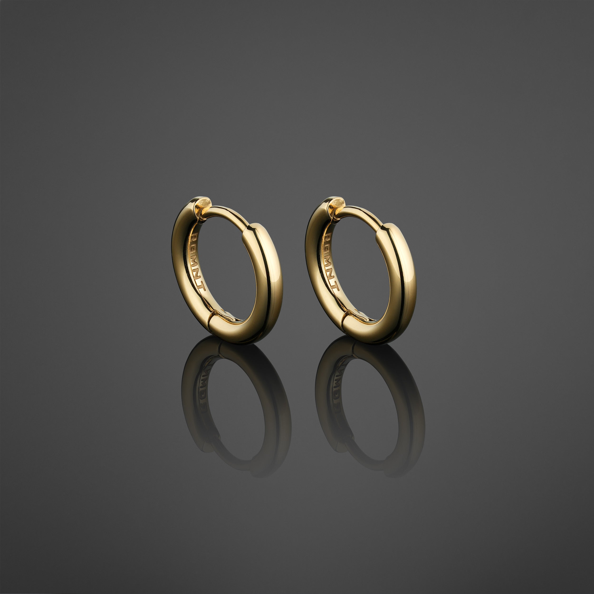 Thin Hoop Earrings - Gold RG410 - rgmntco