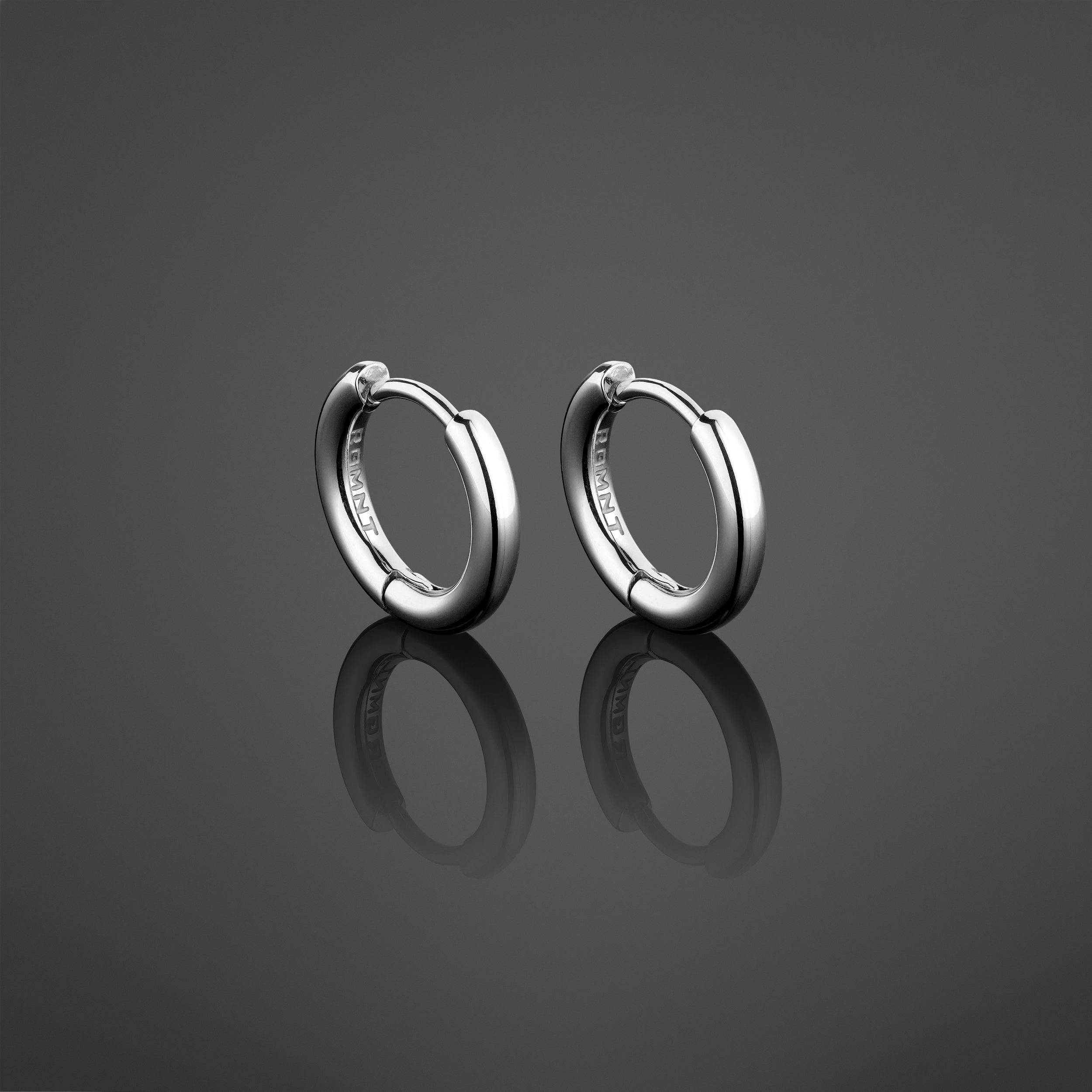 Thin Hoop Earrings - Silver RG411 - rgmntco