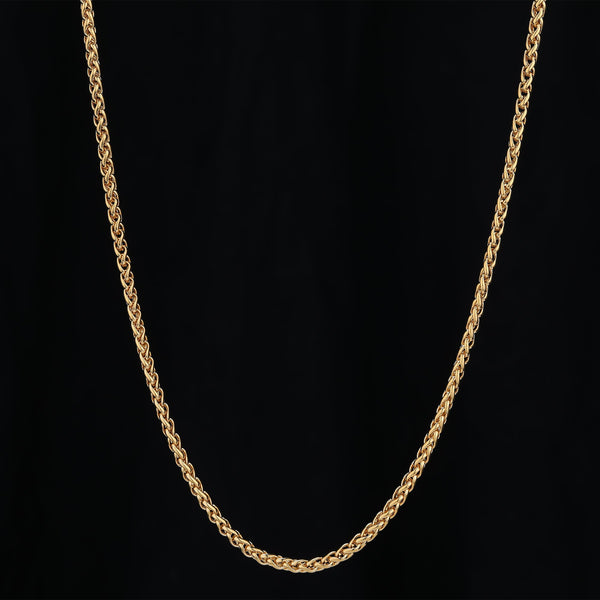 Wheat Chain 3mm - Gold RG151 - rgmntco