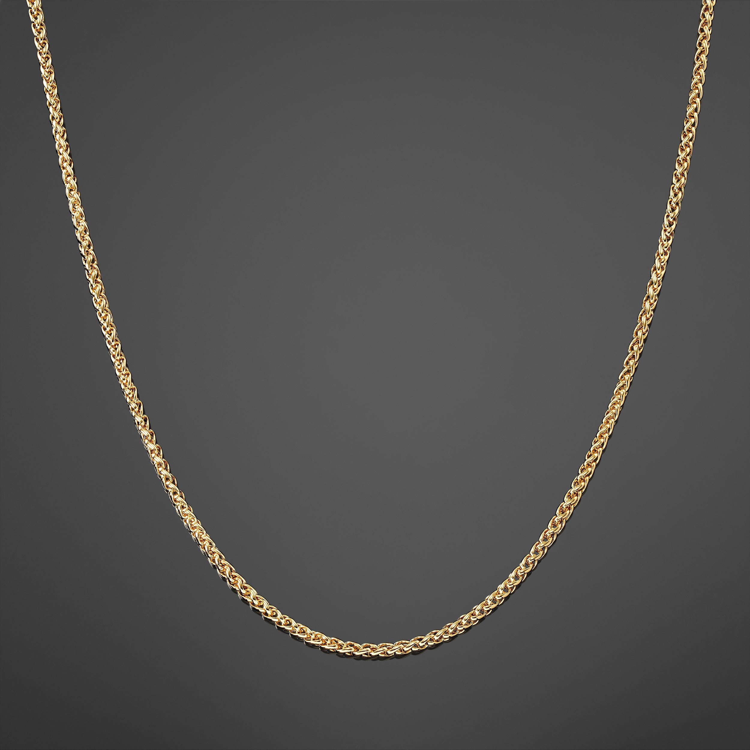 Wheat Chain 3mm - Gold RG151 - rgmntco