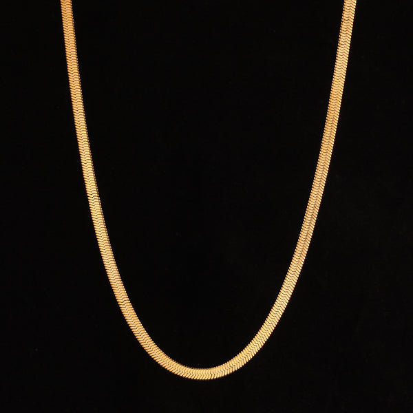 Herringbone Chain 5mm - Gold RG162